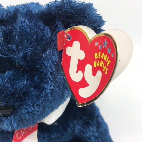 TY Beanie Baby Plush Pops Canadian Tie Version 8.5 inches - Picture 4 of 8